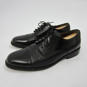 Bostonian Black Leather Oxford Dress Shoes *s62